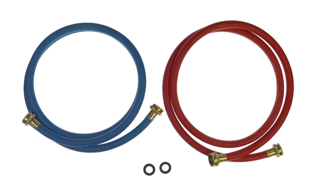 `3806FFB2RB - Universal Supco 3806FFB2RB Washer Blue & Red Fill Hose Set, Rubber, 2 Pieces, 72